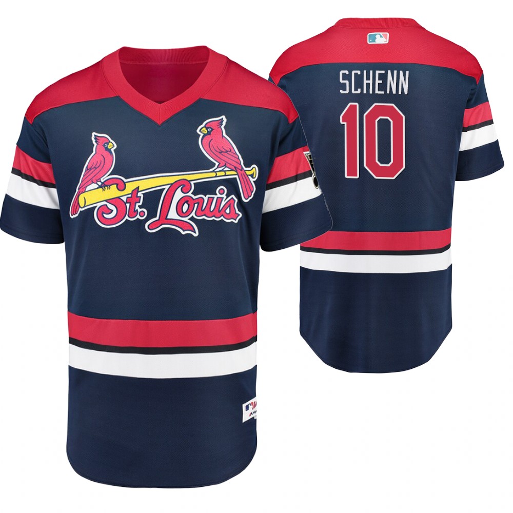 St. Louis Cardinals Brayden Schenn Navy Crossover St. Louis Cardinals Flex Base Jersey