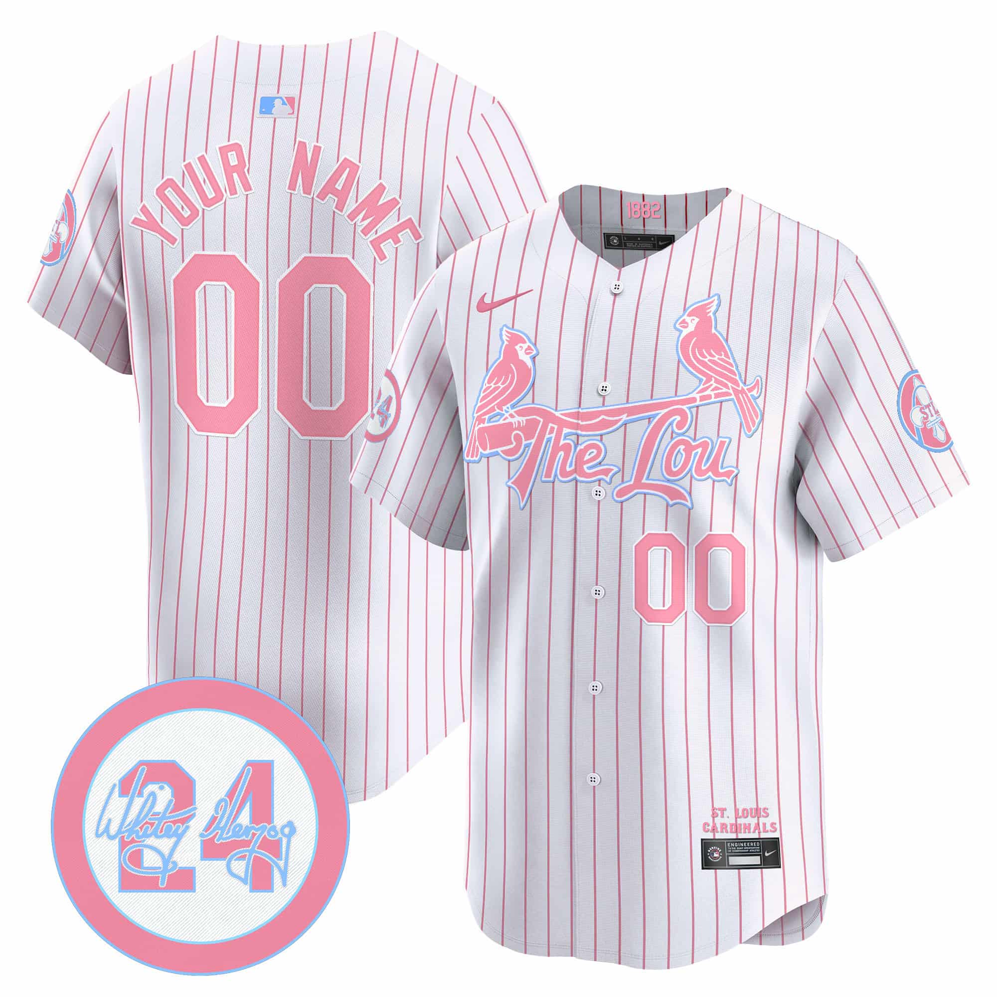 St. Louis Cardinals Bubblegum Pink  Vapor Premier Limited Custom Jersey – All Stitched