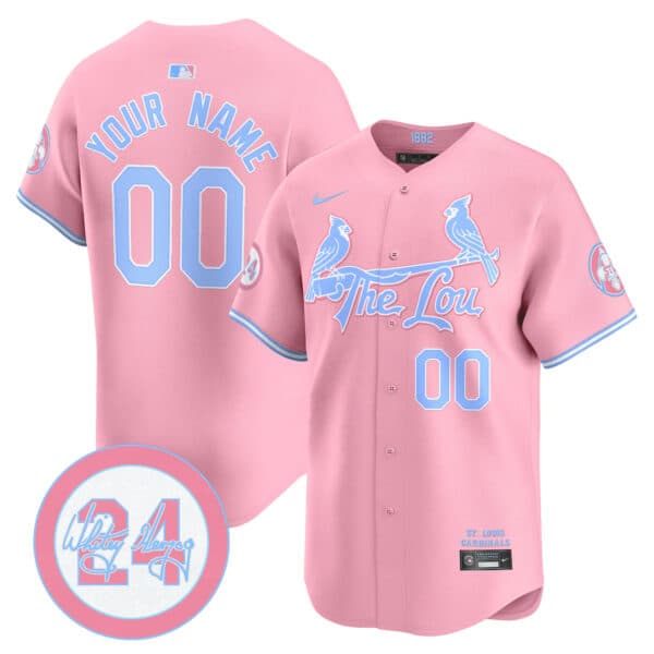 St. Louis Cardinals Bubblegum Pink Vapor Premier Limited Custom Jersey –  All Stitched
