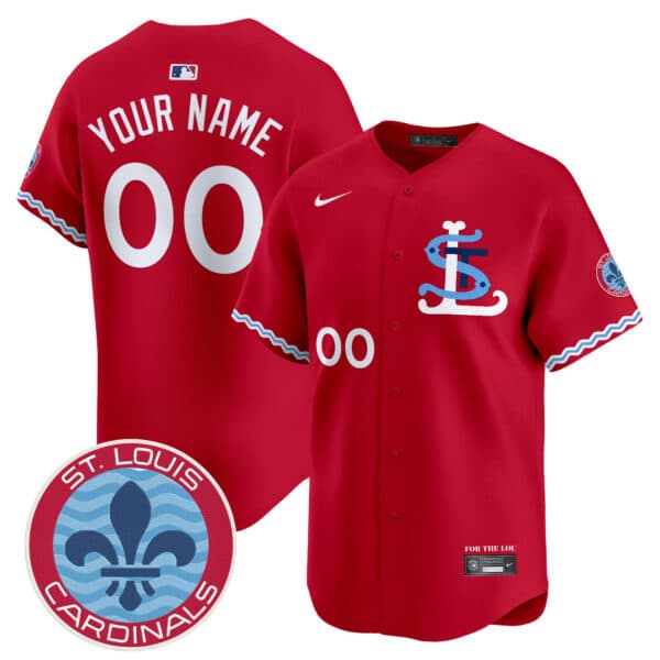 St. Louis Cardinals City Connect Vapor Premier Limited Custom Jersey  – All Stitched