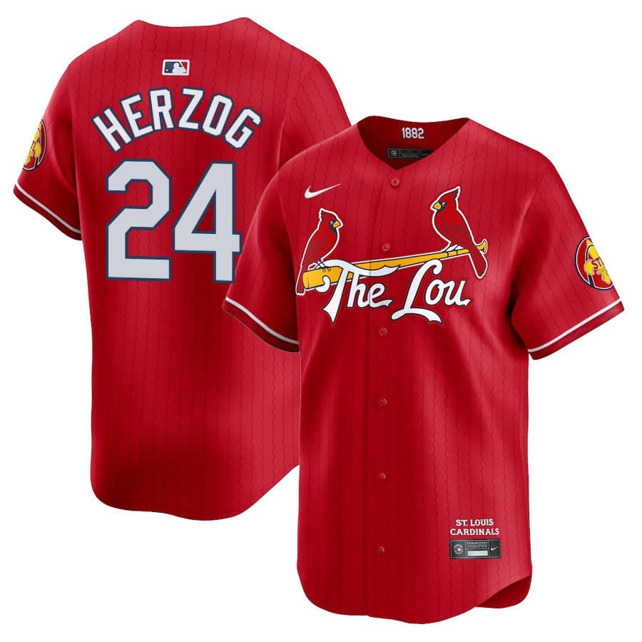 St. Louis Cardinals City Connect Vapor Premier Limited Jersey – All Stitched Whitey Herzog    24