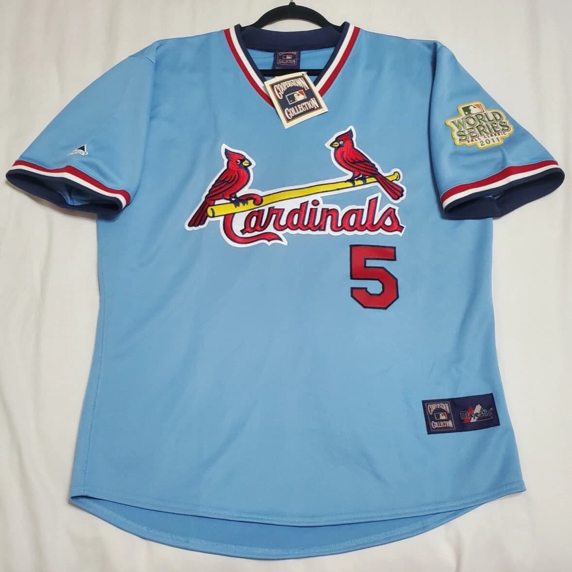 St. Louis Cardinals Cooperstown Men's  Blue Jersey