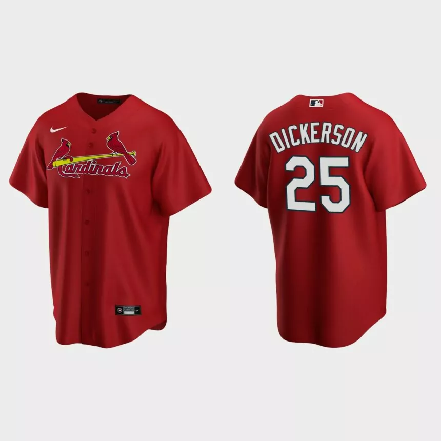 St. Louis Cardinals Corey Dickerson Replica Alternate Jersey – Red