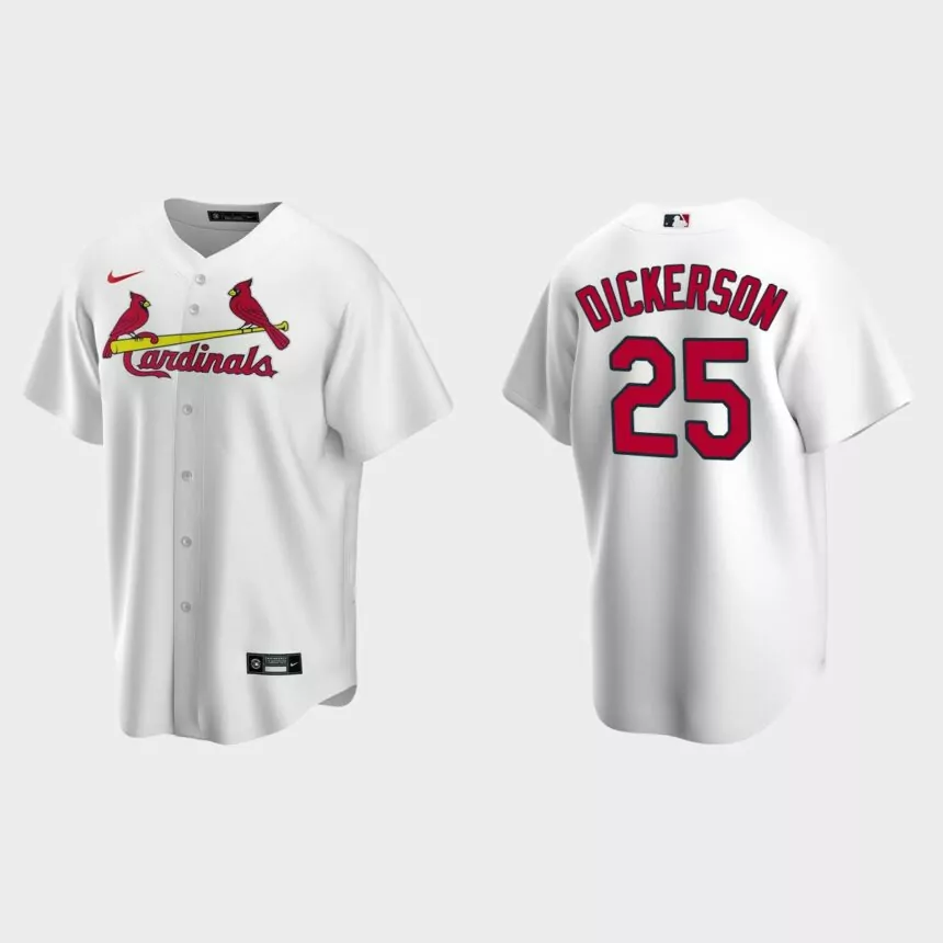 St. Louis Cardinals Corey Dickerson Replica Home Jersey – White