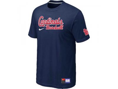 St. Louis Cardinals D.Blue NEW Short Sleeve Practice T-Shirt