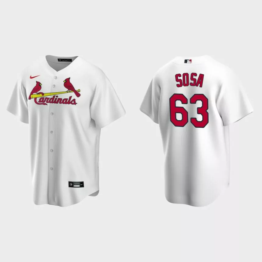 St. Louis Cardinals Edmundo Sosa Replica Home Jersey – White