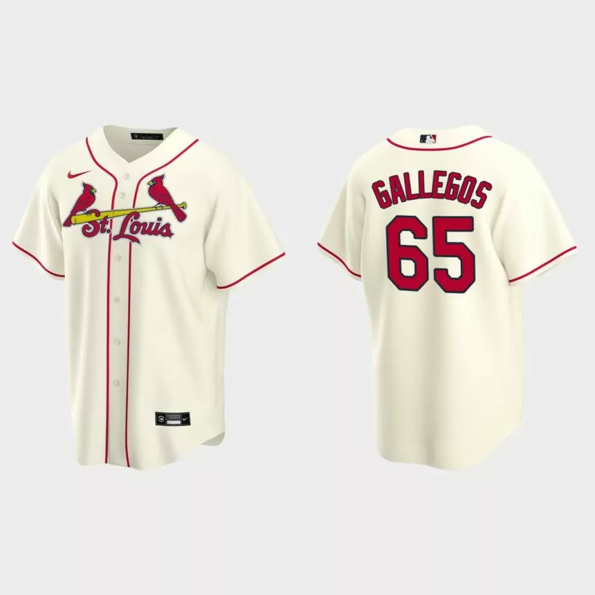 St. Louis Cardinals Giovanny Gallegos Replica Alternate Jersey – Cream