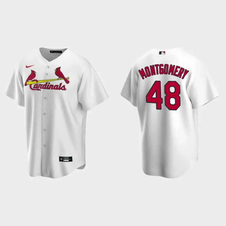 St. Louis Cardinals Jordan Montgomery Replica Home Jersey – White