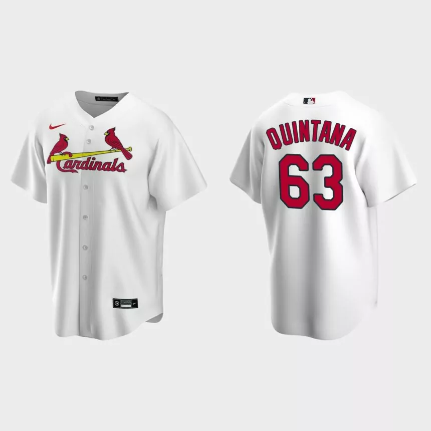 St. Louis Cardinals Jose Quintana Replica Home Jersey – White