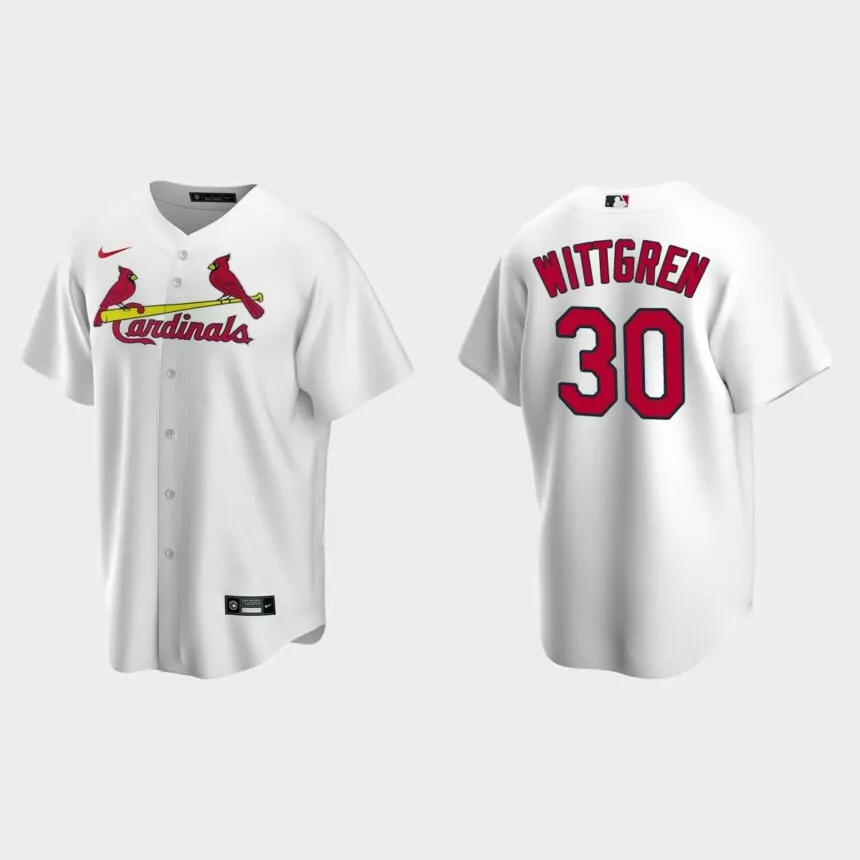 St. Louis Cardinals Nick Wittgren Replica Home Jersey – White