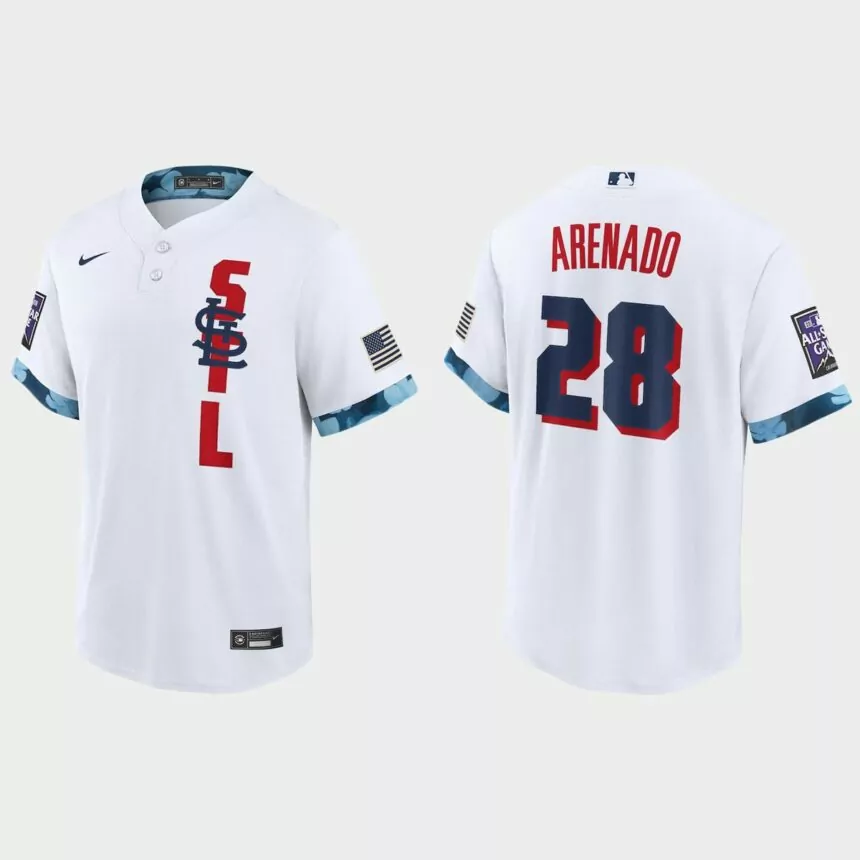 St. Louis Cardinals Nolan Arenado 2021 MLB All-Star Game Replica Jersey – White