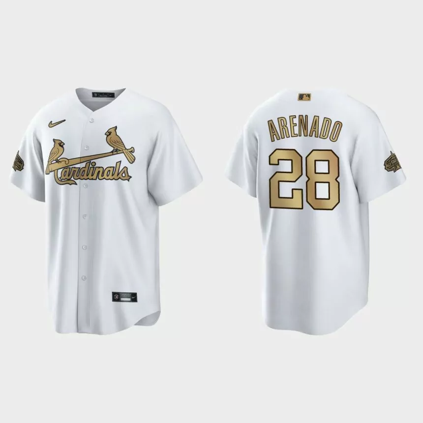 St. Louis Cardinals Nolan Arenado 2022 MLB All-Star Game Replica Jersey – White