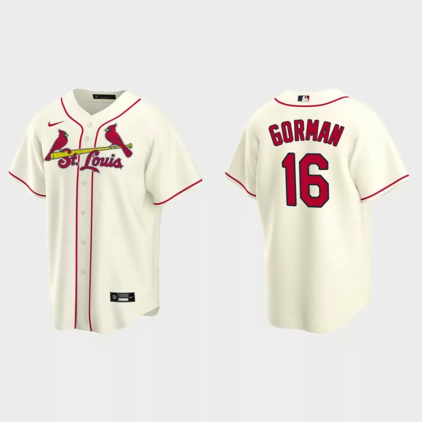 St. Louis Cardinals Nolan Gorman Replica Alternate Jersey – Cream