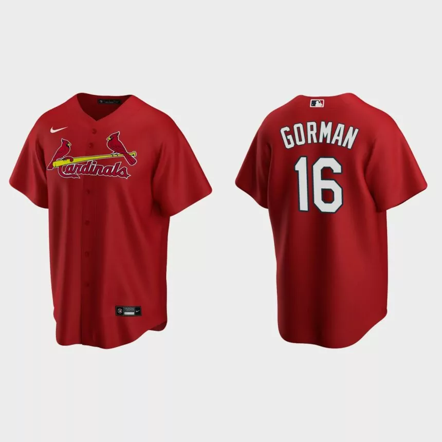 St. Louis Cardinals Nolan Gorman Replica Alternate Jersey – Red