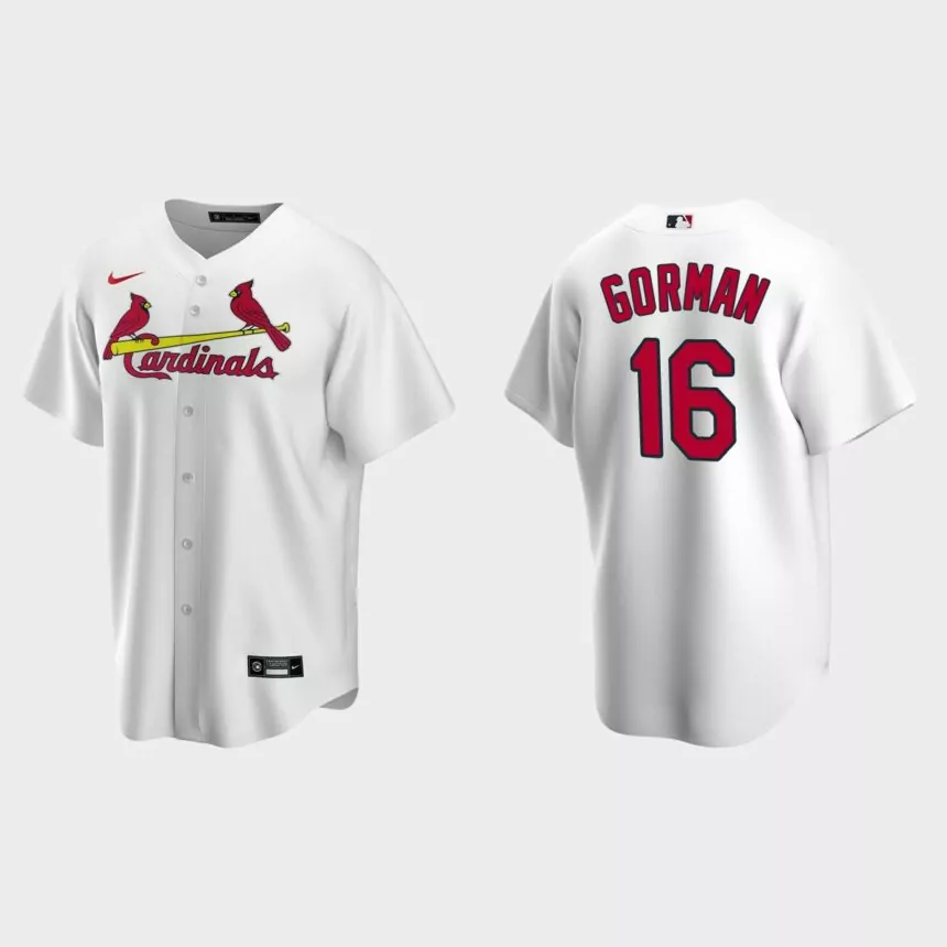 St. Louis Cardinals Nolan Gorman Replica Home Jersey – White