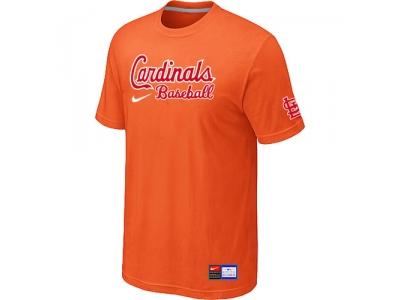 St. Louis Cardinals Orange NEW Short Sleeve Practice T-Shirt