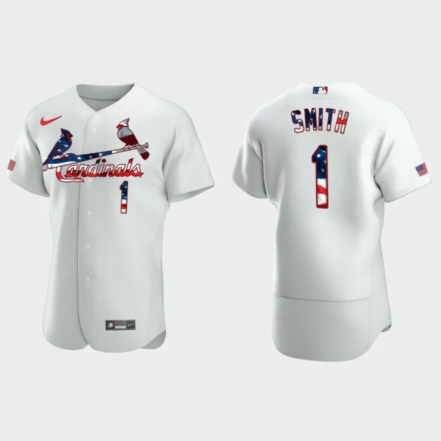 St. Louis Cardinals Ozzie Smith 2020 Stars & Stripes 4th of July Jersey – White