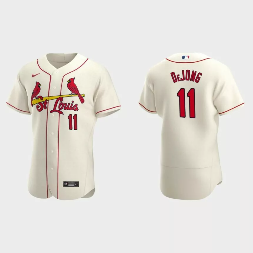 St. Louis Cardinals Paul DeJong #11 Cream Authentic 2020 Alternate Jersey