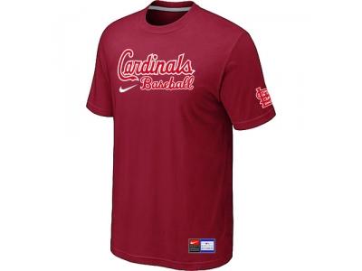 St. Louis Cardinals Red NEW Short Sleeve Practice T-Shirt