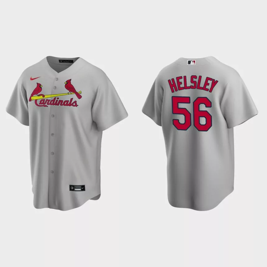 St. Louis Cardinals Ryan Helsley Replica Road Jersey – Gray
