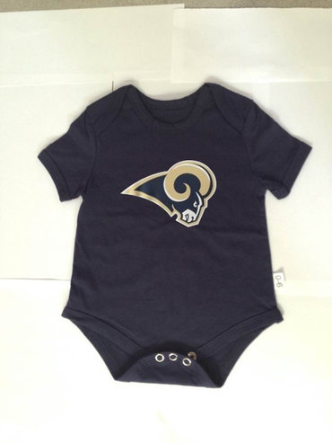 St. Louis Rams Newborn Creeper Set - Navy Blue