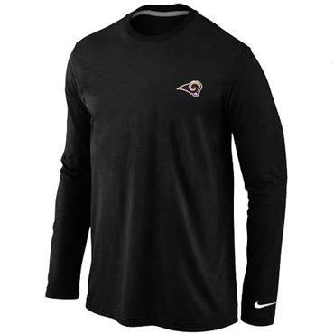 St. Louis Rams Sideline Legend Authentic Long Sleeve T-Shirt Black