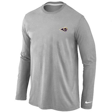 St. Louis Rams Sideline Legend Authentic Long Sleeve T-Shirt Grey