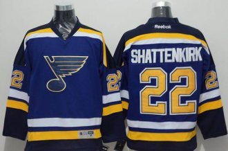 St Louis Blues #22 Kevin Shattenkirk Light Blue Home Stitched NHL Jersey