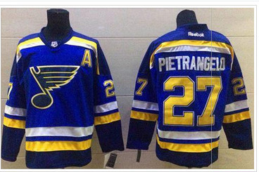 St Louis Blues #27 Alex Pietrangelo Light Blue Home Stitched NHL Jersey