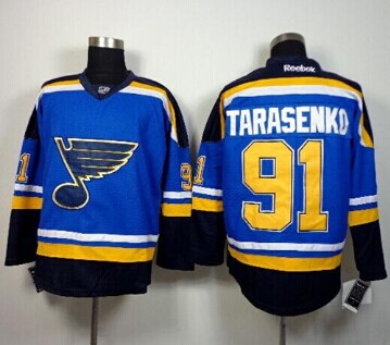 St.Louis Blues #91 Vladimir Tarasenko Light Blue Home Stitched NHL Jersey