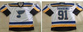 St.Louis Blues #91 Vladimir Tarasenko White Stitched NHL Jersey