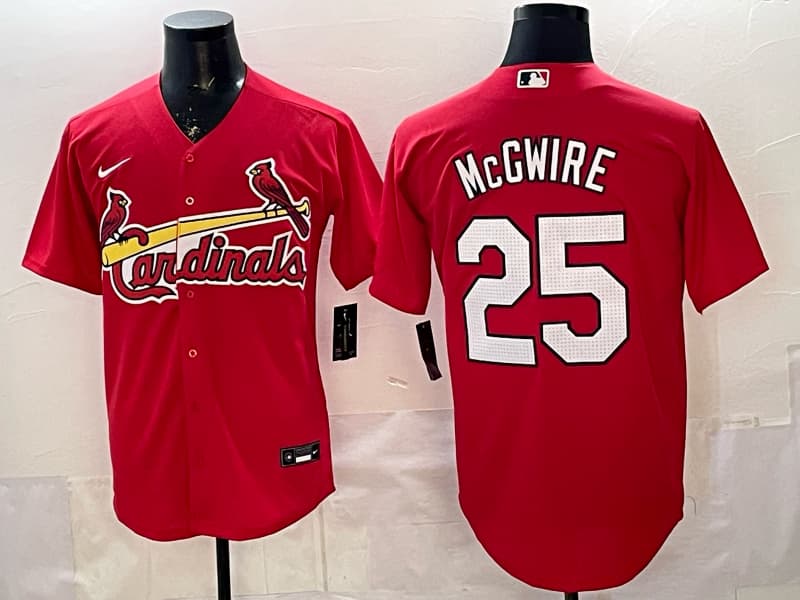 St Louis Cardinals Jersey Mcgwire 25 Jersey