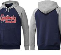 St.Louis Cardinals Pullover Hoodie Blue & Grey