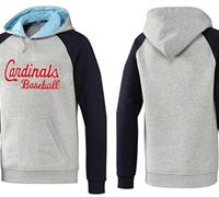St.Louis Cardinals Pullover Hoodie Grey & Blue