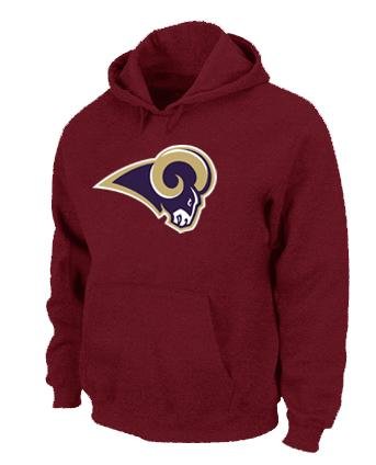 St.Louis Rams Logo Pullover Hoodie RED