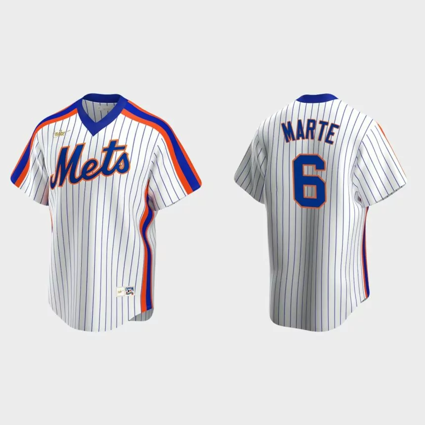 Starling Marte New York Mets Cooperstown Collection Home Jersey – White