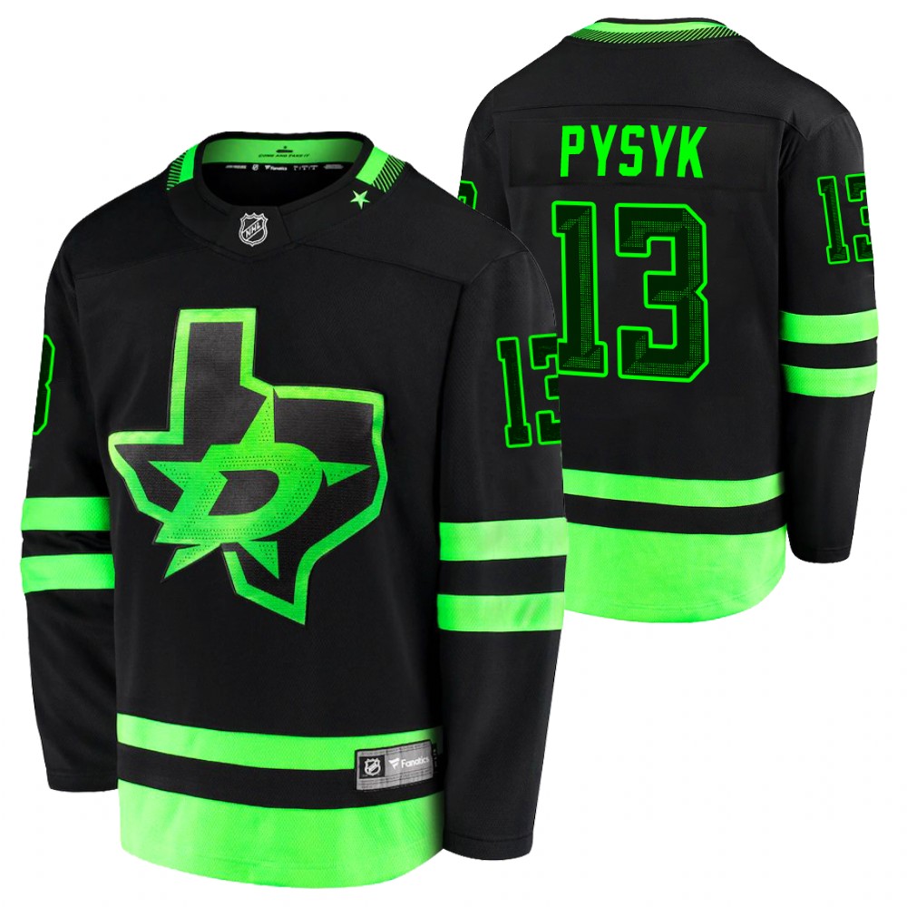 Stars #13 mark pysyk Black 2020-21 Alternate Jersey