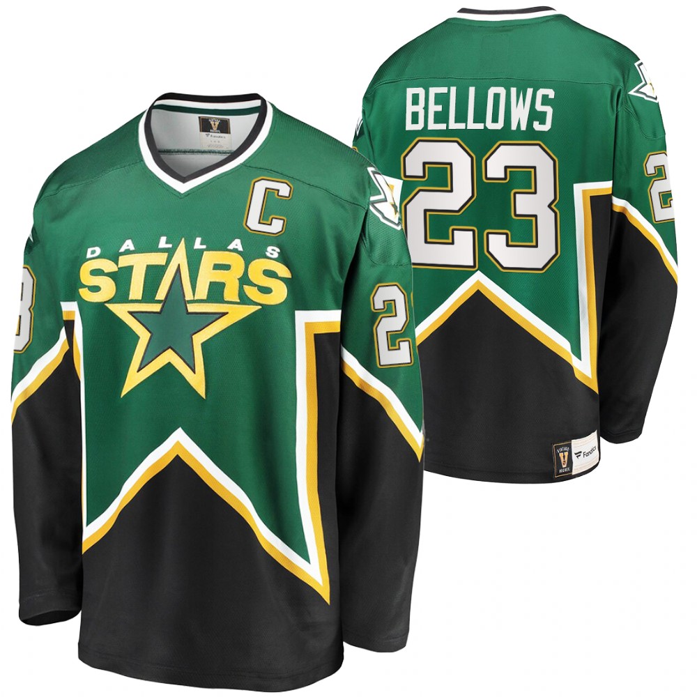 Stars #23 Brian Bellows Green Heritage Premier Jersey