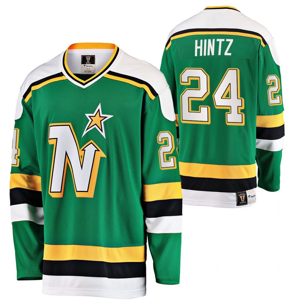 Stars #24 Roope Hintz Green Heritage Vintage Premier Jersey