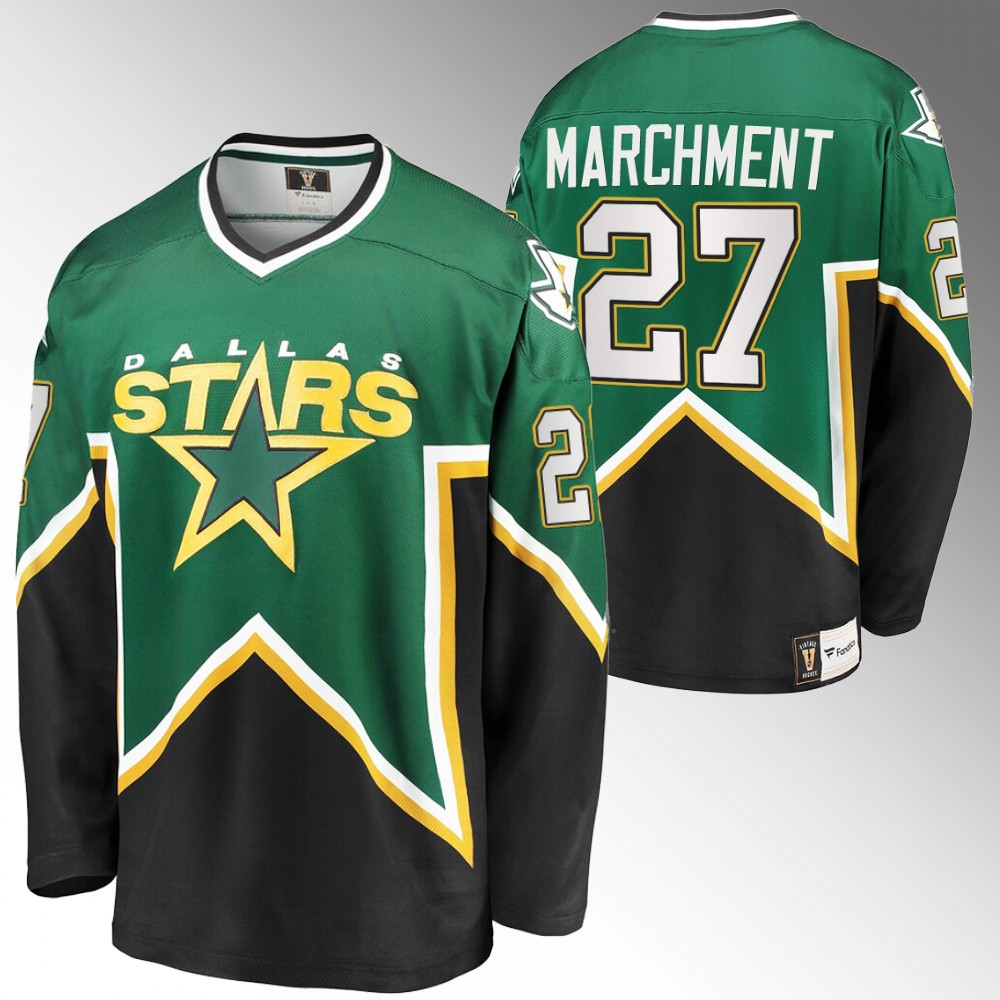 Stars #27 Mason Marchment Green Heritage Classic Jersey