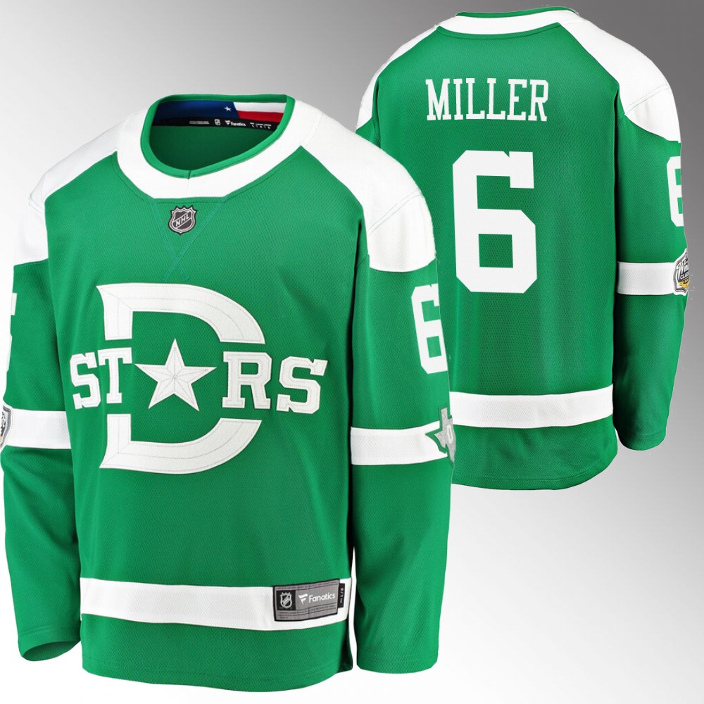 Stars #6 Colin Miller Green Winter Classic Jersey