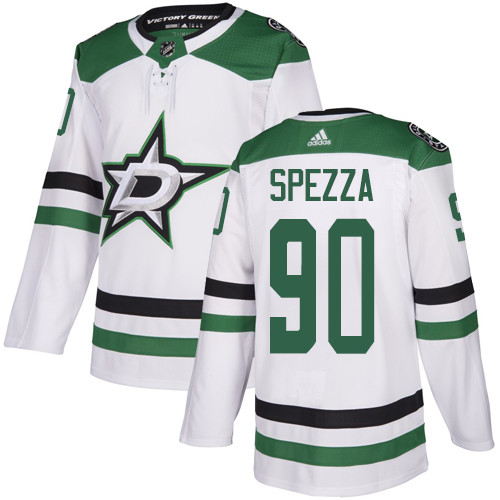 Stars #90 Jason Spezza White Road Authentic Stitched Hockey Jersey