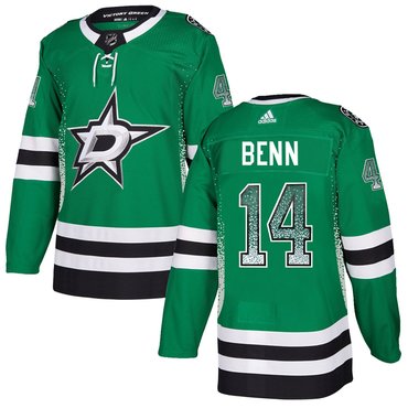 Stars 14 Jamie Benn Green Drift Fashion Adidas Jersey