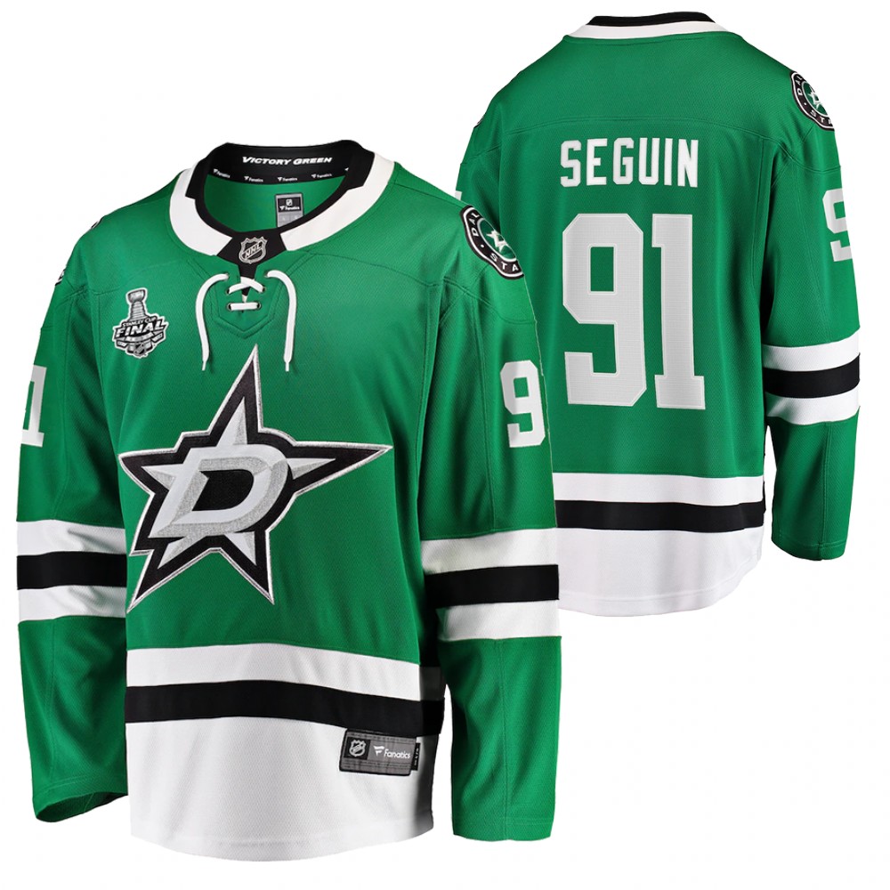 Stars 2020 Stanley Cup Final Bound Tyler Seguin Green Home Player Jersey