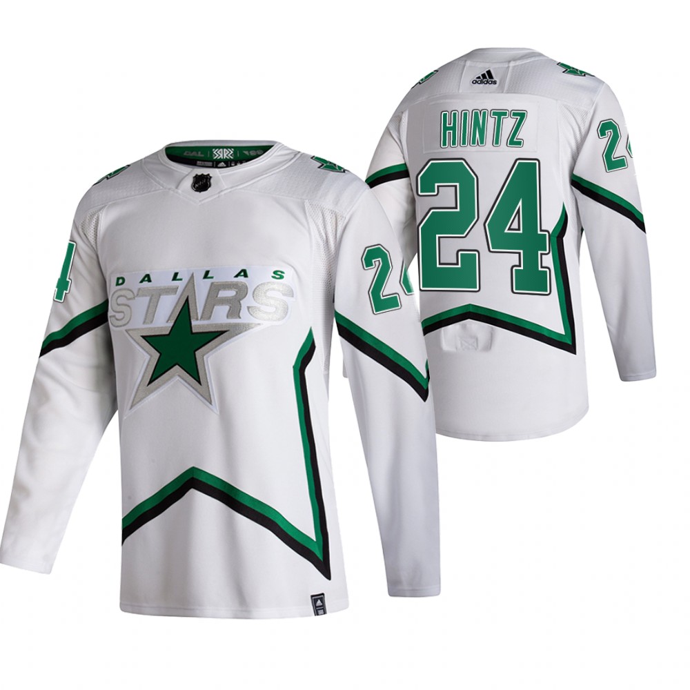 Stars 2021 Reverse Retro #24 Roope Hintz White Jersey Special Edition Authentic