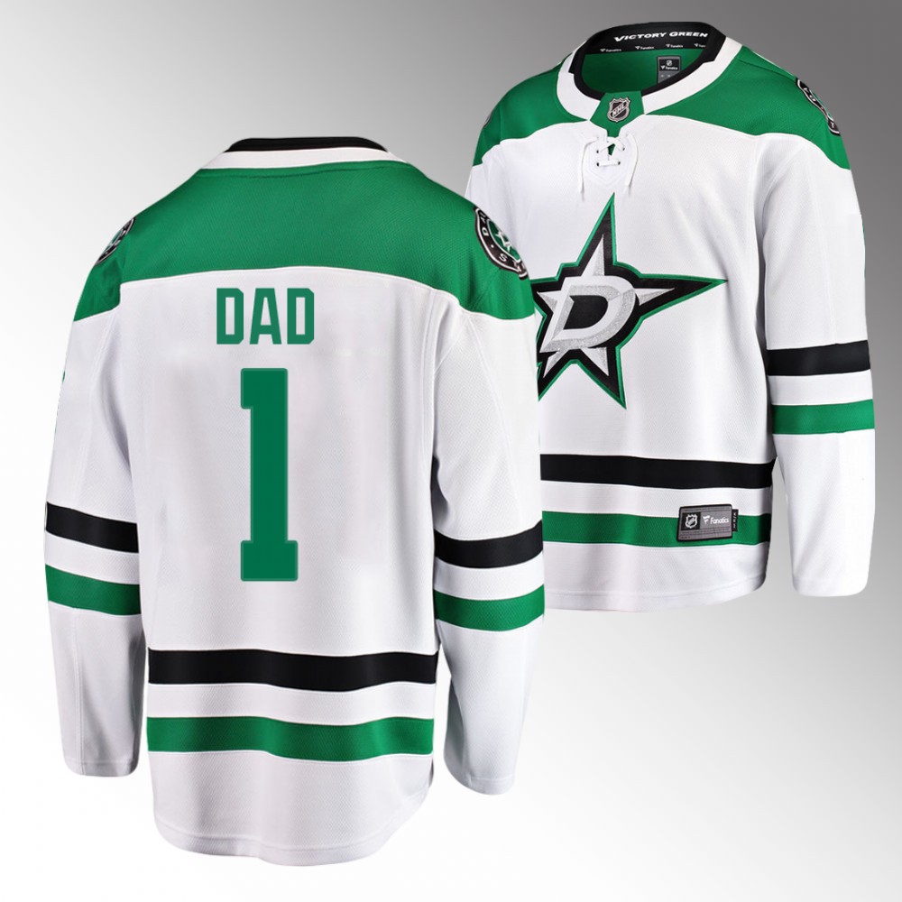 Stars 2022 Fathers Day Gift White Jersey NO.1 Dad