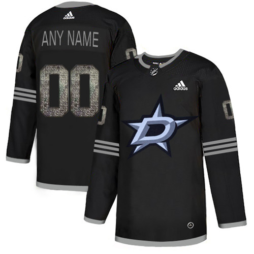 Stars Black Shadow Logo Print Men's Customized Adidas Jersey