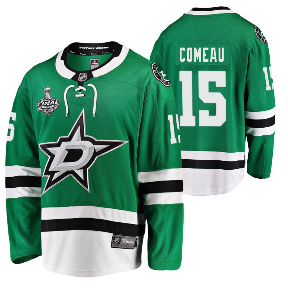 Stars Blake Comeau Green 2020 Stanley Cup Final Bound Home Player Jersey