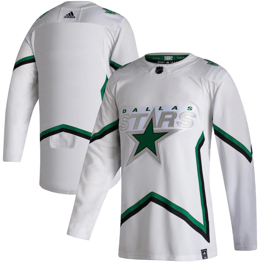 Stars Blank White 2020-21 Reverse Retro Adidas Jersey