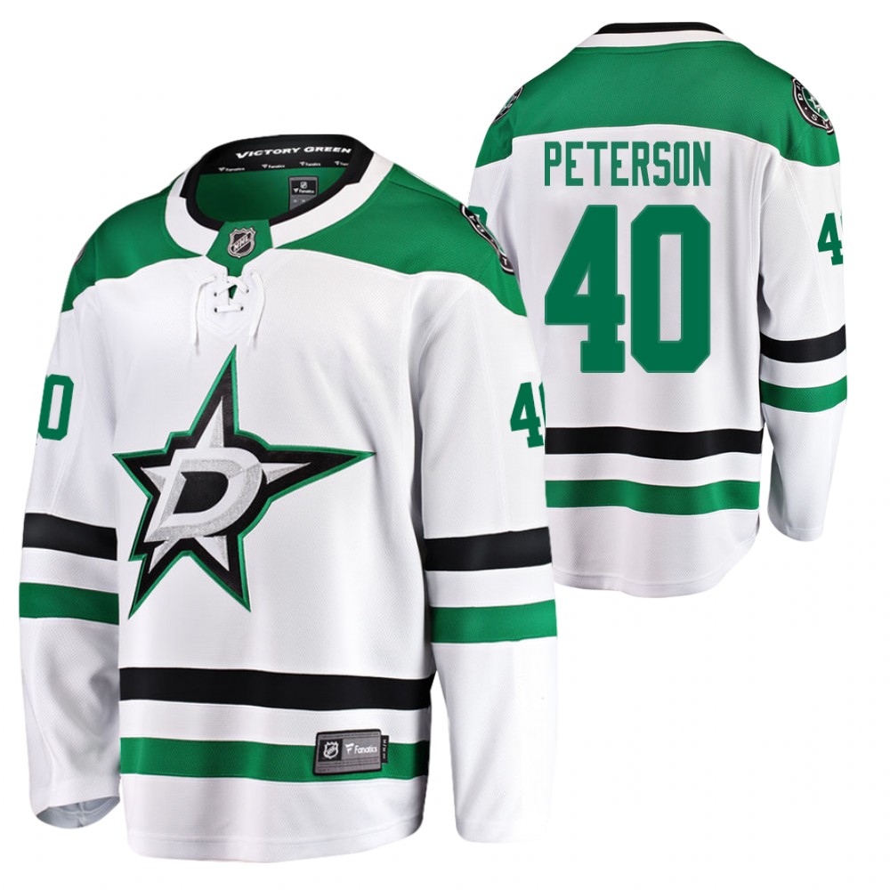 Stars Jacob Peterson Jersey Away White Player Men